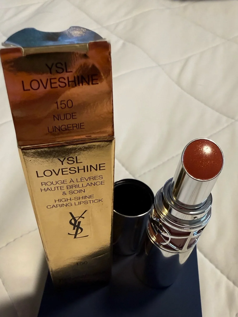 Yves Saint Laurent YSL Loveshine High-Shine Caring Lipstick Nude Lingerie (150)